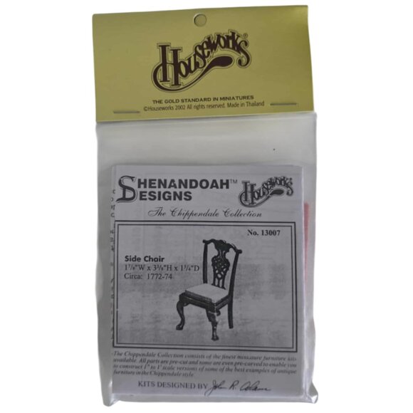 NWT Houseworks Shenandoah Designs Side Chair Doll House Miniature Kit - Picture 1 of 4